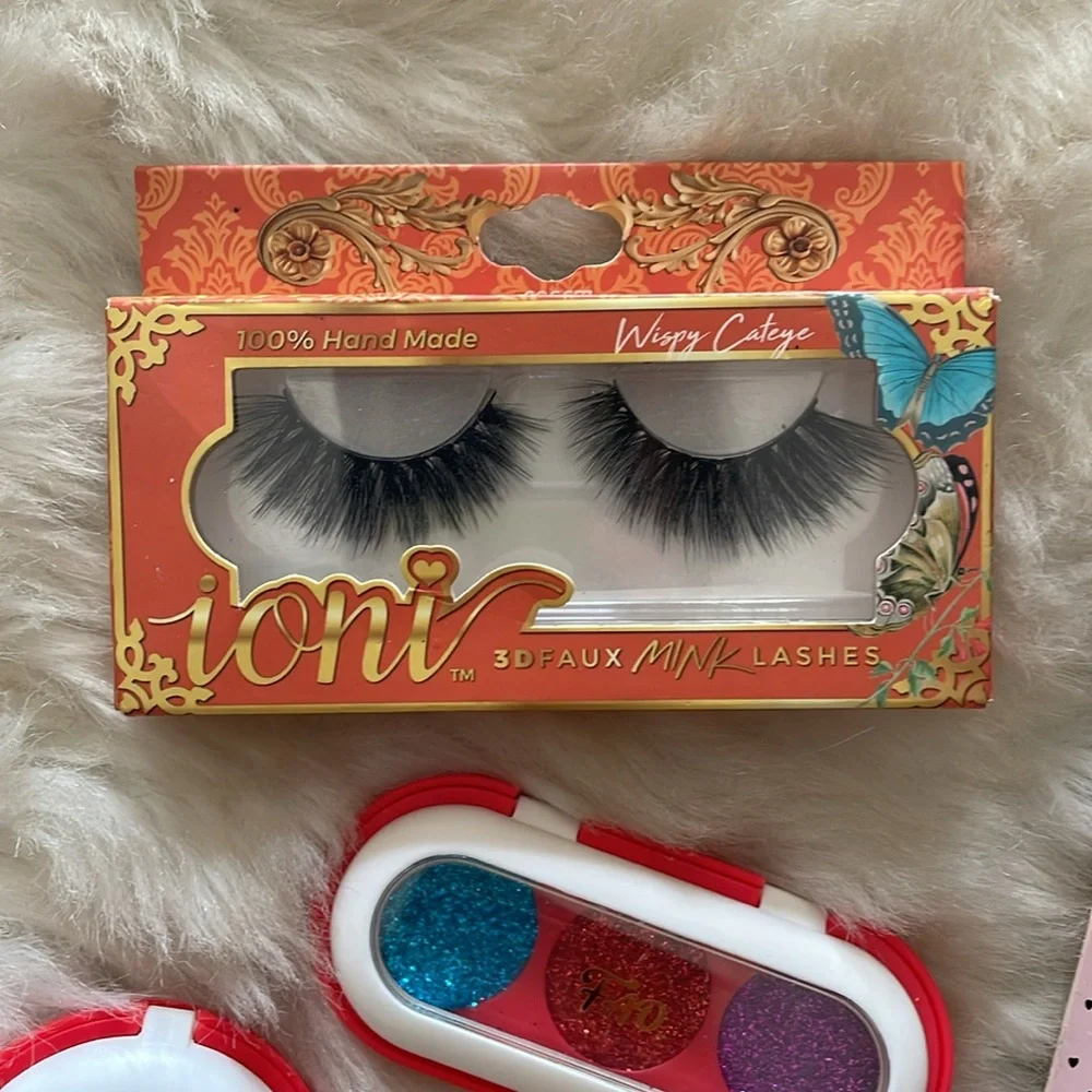 Ioni Faux Mink Lashes and Makeup Set